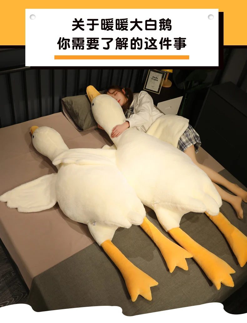Yellow Hug Stuffed Animal Duck Kawaii sleeping toy