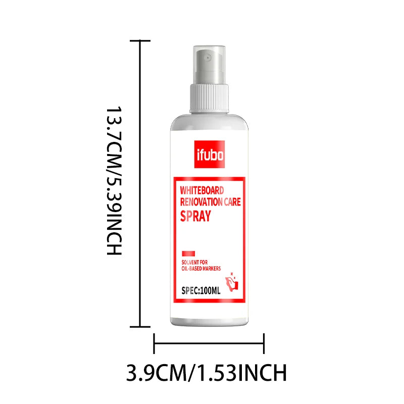 Whiteboard Marker Remover Spray, Multi-Purpose Whiteboard Cleaner For Oil/Water-Based Pens, Restore Shine Renovation Spray