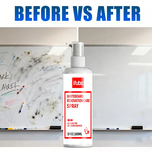 Whiteboard Marker Remover Spray, Multi-Purpose Whiteboard Cleaner For Oil/Water-Based Pens, Restore Shine Renovation Spray