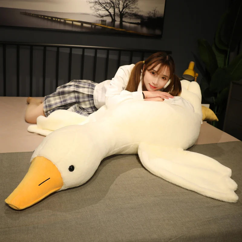 Yellow Hug Stuffed Animal Duck Kawaii sleeping toy