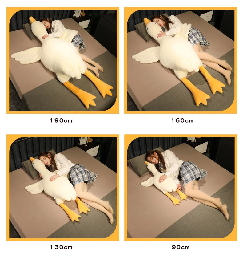 Yellow Hug Stuffed Animal Duck Kawaii sleeping toy