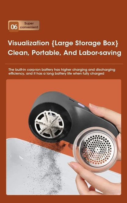 Portable Lint Remover Electric Fuzz Pellet Remover for Clothing