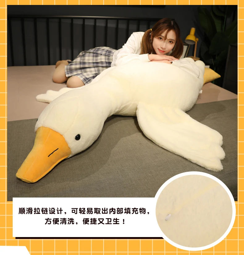 Yellow Hug Stuffed Animal Duck Kawaii sleeping toy