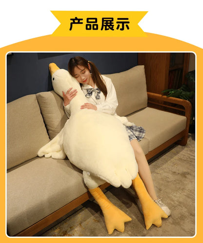 Yellow Hug Stuffed Animal Duck Kawaii sleeping toy