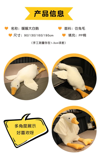 Yellow Hug Stuffed Animal Duck Kawaii sleeping toy