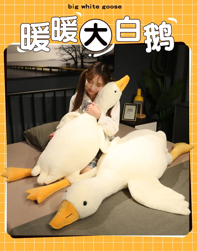 Yellow Hug Stuffed Animal Duck Kawaii sleeping toy